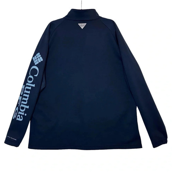 COLUMBIA Men's North Carolina Tar Heels Navy Quarter-Zip Pullover XXL - Picture 2 of 13